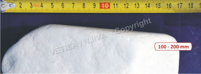 Snježno bijeli šljunak BIGBAG (100-200 mm) Okrugli /TONA