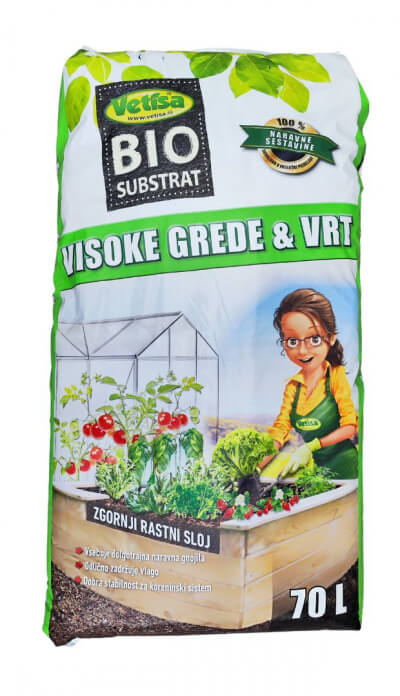 Vetisa - supstrat za visoke gredice