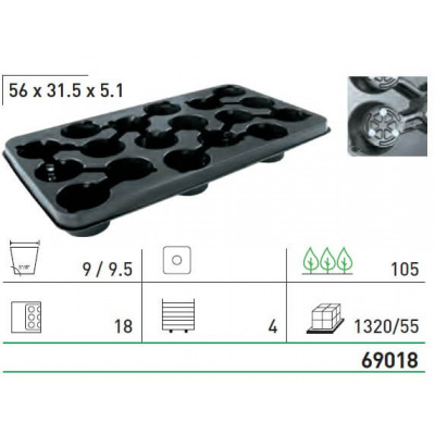 BACHMANN 69018- B-TRAY 18x9cm (55komX24#=1320/paleto)