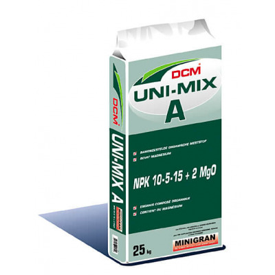 DCM UNI-MIX A (Minigran)- 10.5.15+2MgO -25kg-org.m.g. 36/p